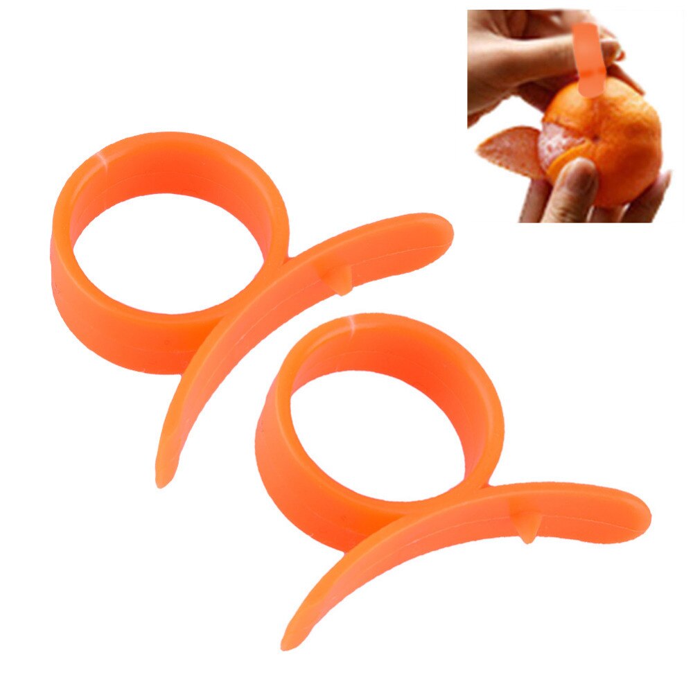 HOURONG 9 stks/partij Keuken Gadgets Oranje Peeler Snoeier Vinger Geopend Sinaasappelschil Oranje Apparaat Koken Gereedschap Keuken Accessoires