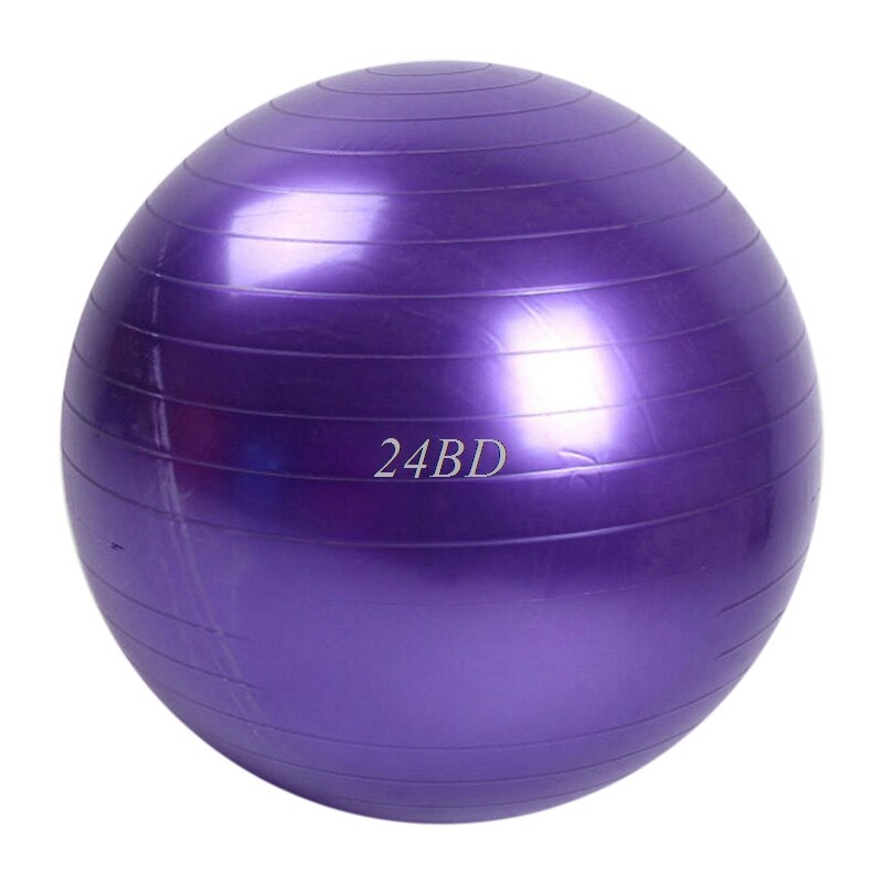 45cm Size Fitness Exercise Training Balance Yoga Class GYM Ball Core Gymball PVC 62KF: Purple