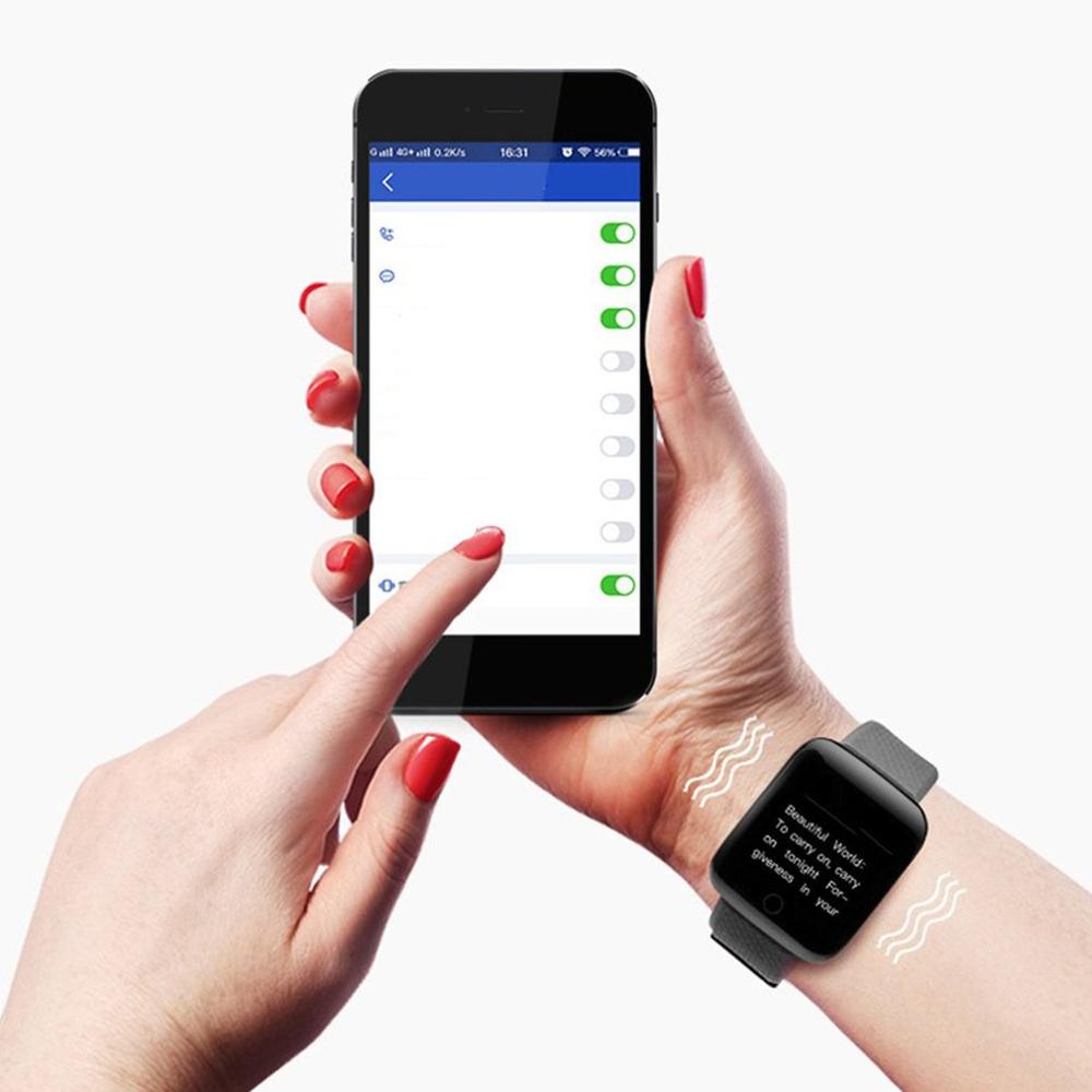 Smart fitness armbånd pulsmåling sport tracker ur søvnovervågning test sundhed vandtæt smart armbånd