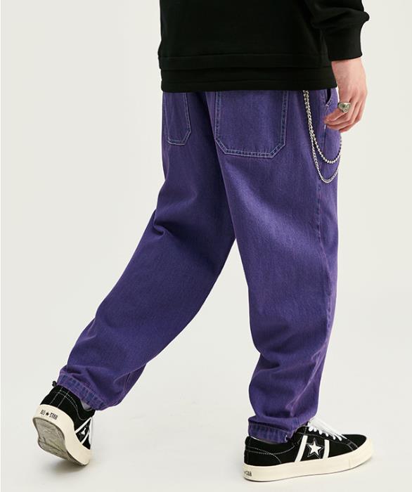 Moderne retro jeans heren relaxed taps toelopende jeans denim broek jongens pantalon heren street cowboy broek herfst hiphop heren boyfriend