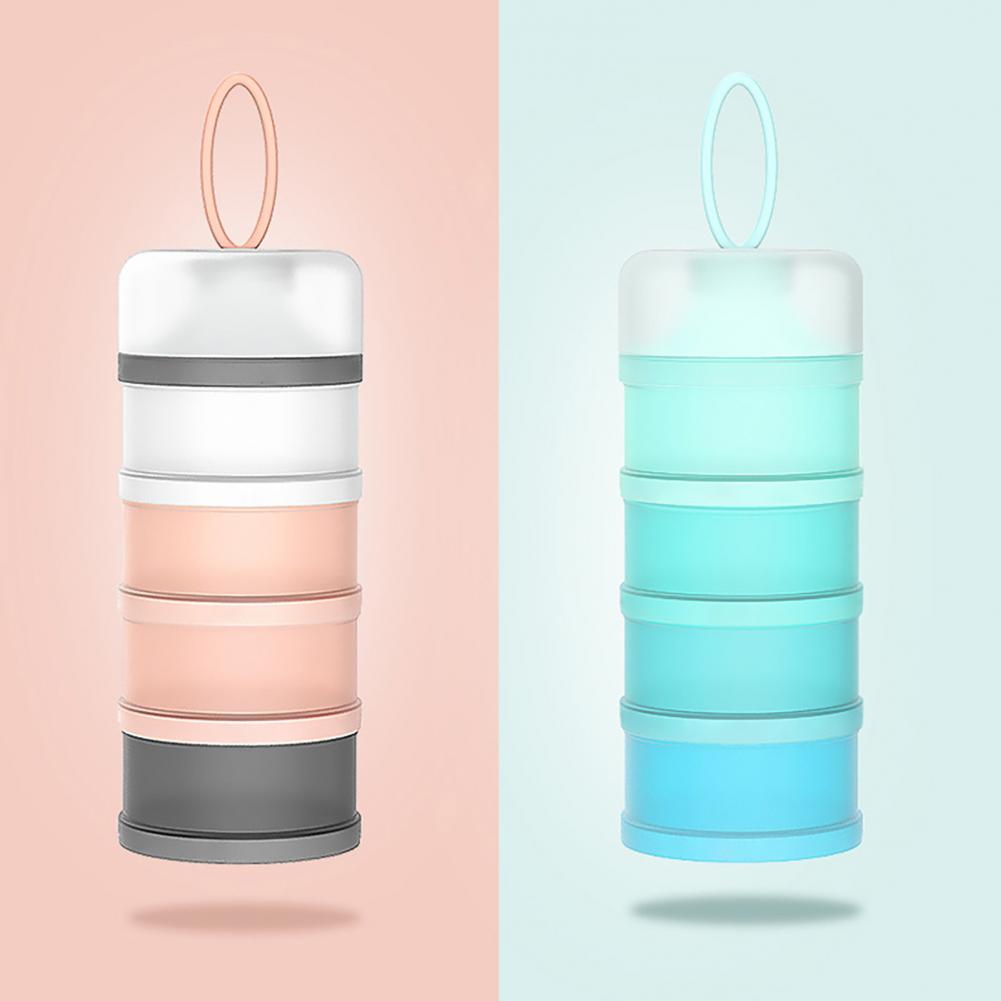 Baby Food Dispenser Multiple Layers Waterproof Detachable Food Storage Opening Cereal Infant Snack Container for Home Use
