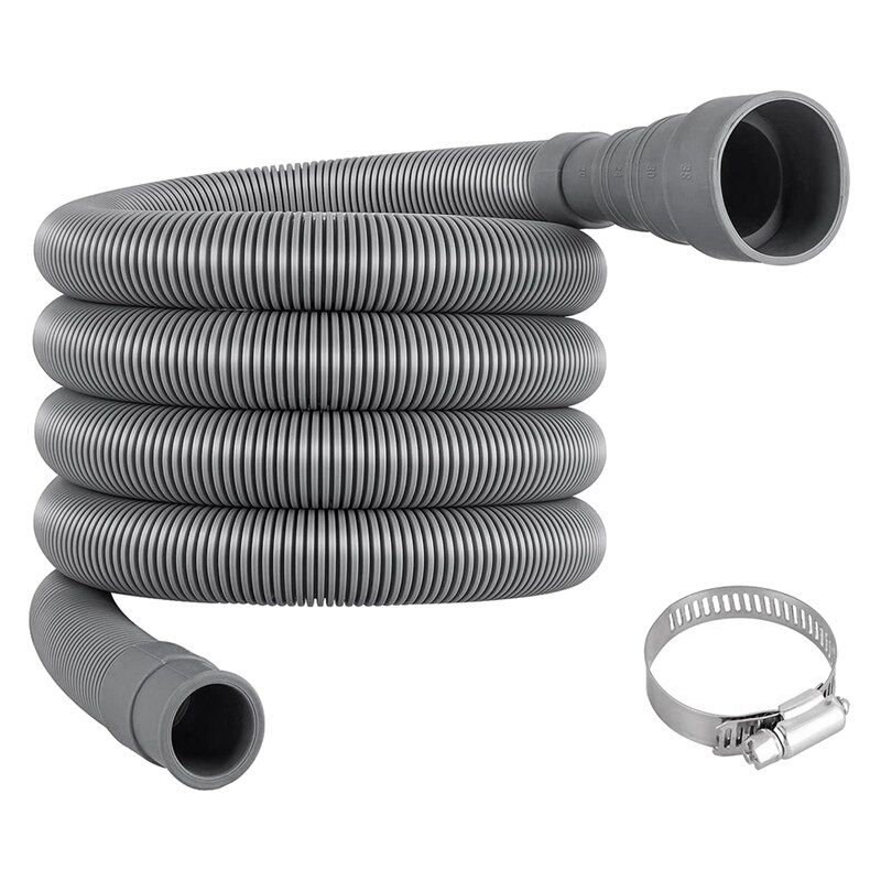 Drain Hose Extension Set Universal Washing Machine Hose 6.5Ft, Include Drain Hoses Hose Clamps