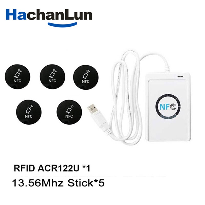 RFID ACR122U USB Replicator Copier 13.56Mhz Cloner Smart Chip Card key Cracker Rewriter NFC ISO14443A Access Control Card reader