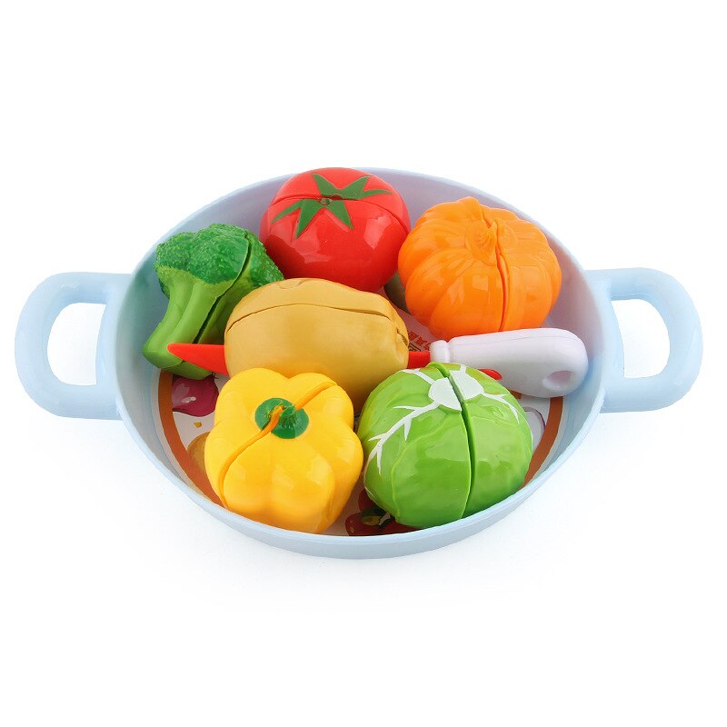Best selling house cake pizza cutlery kitchen toys various fruits and vegetables Western food combination simulation food