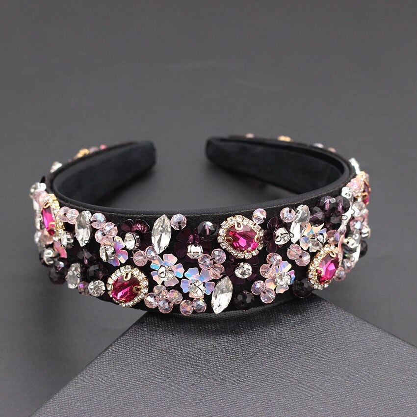 Exaggerated personality headband Baroque luxury heavy work exaggerated wild temperament headband 955: 2