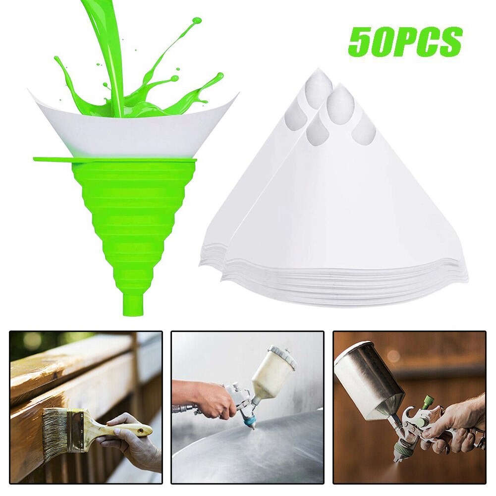 Nylon Mesh Filter Sieve Cone Cup Paint Strainer Universal 50x Equipment