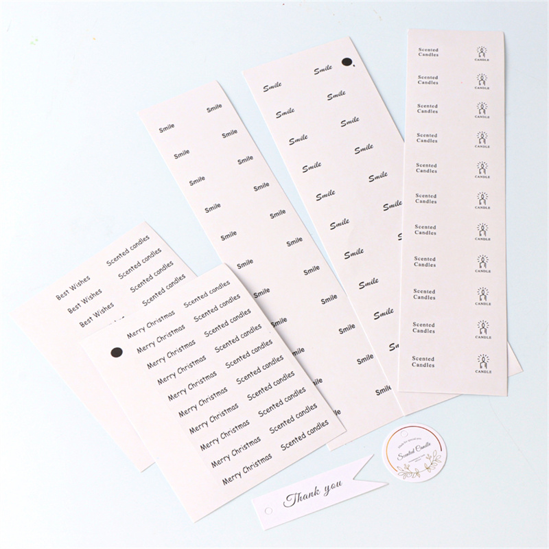 Selbstklebendes Etikett für Kerzenverpackungen, Dekorationsetiketten, Aufkleber, Geschenkbox, Siegelaufkleber, Warnetikettenaufkleber, Duftkerze