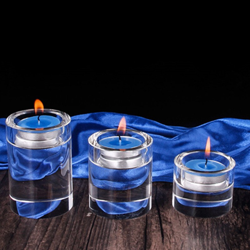 K9 luxury crystal candle holders candlelight dinner decorated glass candle holder Wedding candle stand cylinder candlestick