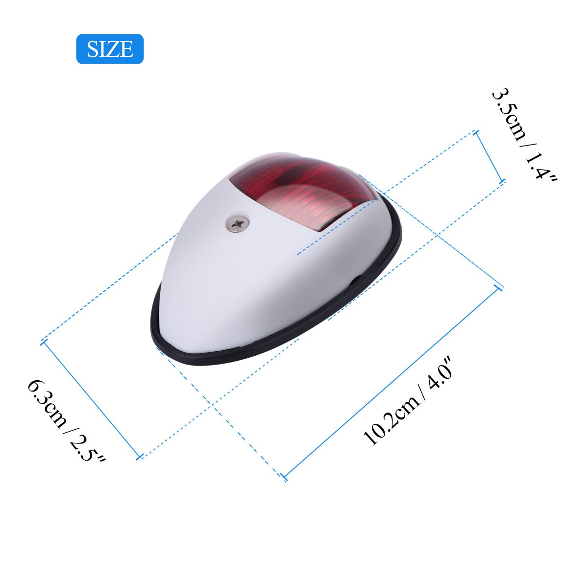 2 Pcs Sail Signal Light Navigation Light With Red Green Bow Waterproof LED Marine Boat Marine Indicator Ship Warning Light