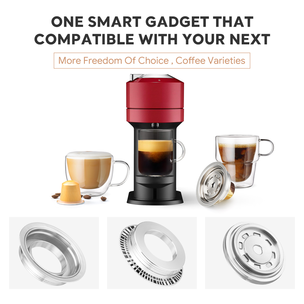80ml für vertuo next & pop kaffee adapter kompatibel mit original kapseln wandelt in vertu oline maschine kaffee zubehör um