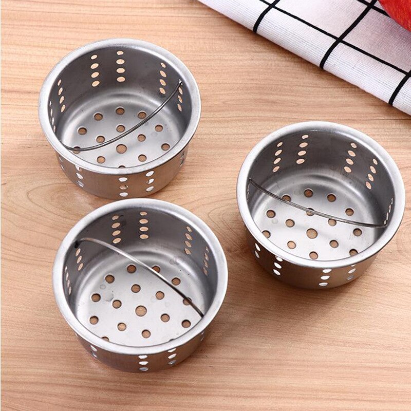 Stainless Steel Kitchen Sink Strainer Stopper Waste Plug Sink Filter Bathroom Hair Catcher Drains Bathroom Shower Drain