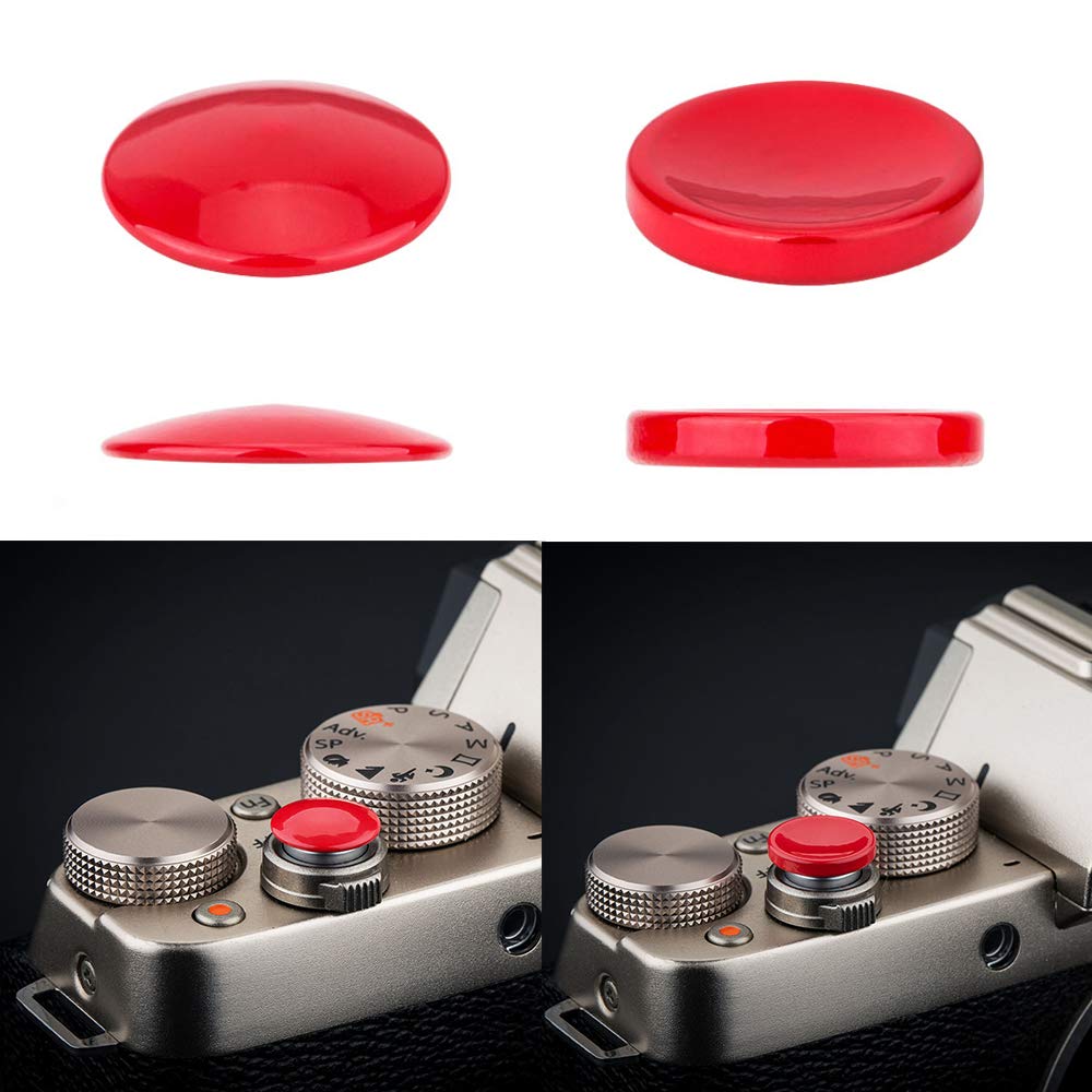 2x Kamera Auslöser Kappe Aufkleber für Leica C-Lux D-Lux Typ 109 D-Lux7 D-Lux6 Kanon EOS M50 M10 M5 G7X II G9X markieren II