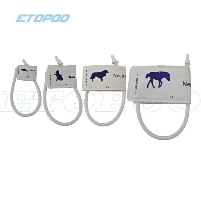 Veterinary Blood Pressure Cuff of Patient Monitor All Size Elephant Horse Dog Cat and Mouse for Small Animals with Single Tube