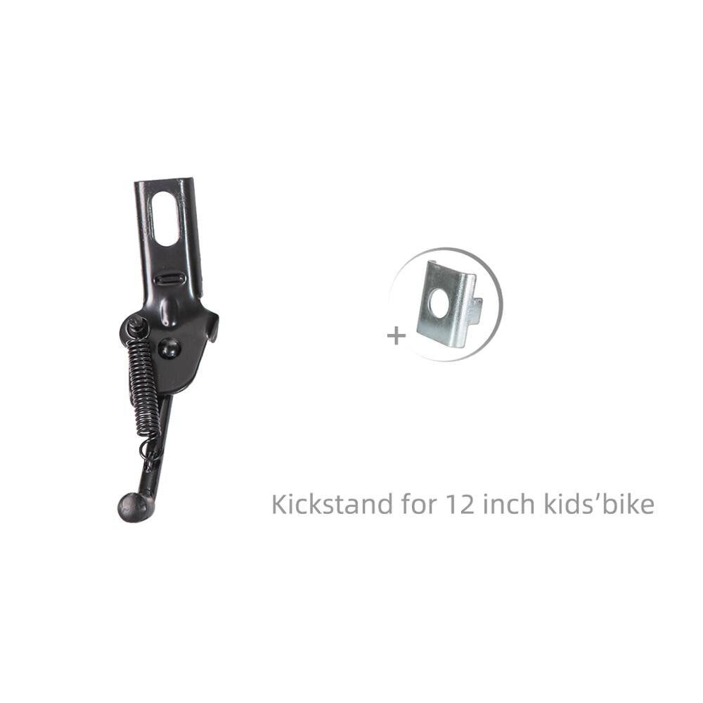HILAND-caballete de bicicleta de acero para niños, soporte lateral para ciclismo, 12/14/16/18/20 pulgadas: 12inch black