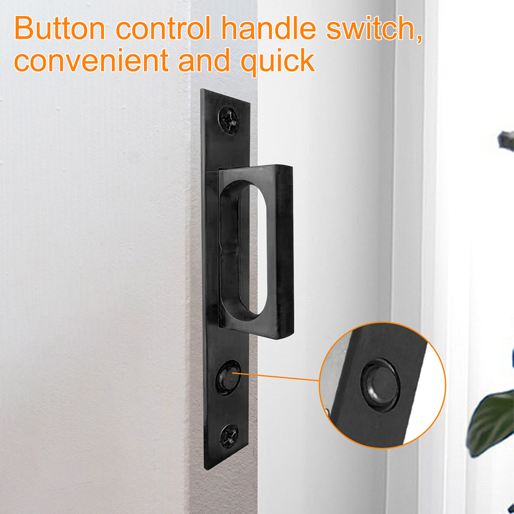 Youthua Pocket Deur Edge Pull Met Push Automatische Schuifdeur Pull Hardware Gold Flush Verborgen Handvat