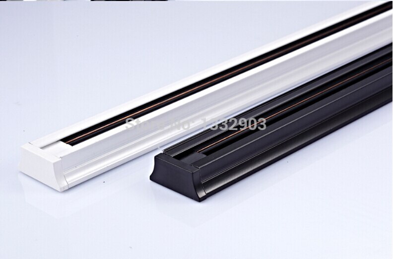 1 meter 2 draden Led Spoor Licht Lamp Rail Connector 4M + + 2 STUKS connector