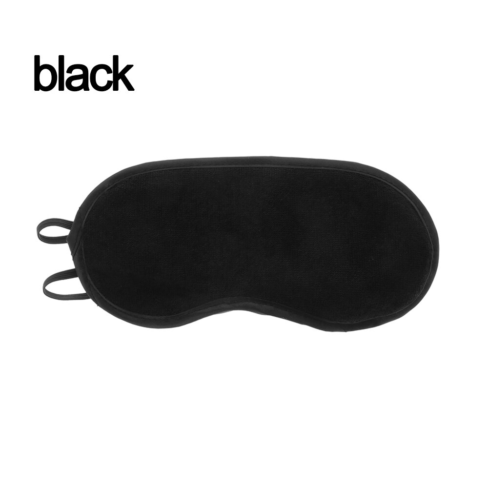 Almohadillas para dormir antifaz acolchado opaco, ayuda para relajar los ojos, sombreado, parche para los ojos, gafas, herramienta de viaje: Black