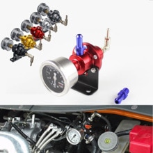 Regulador de combustible de uso General, supercargador de reacondicionamiento de vehículo, regulador de presión de combustible con Kit de manómetro, 1 ud.