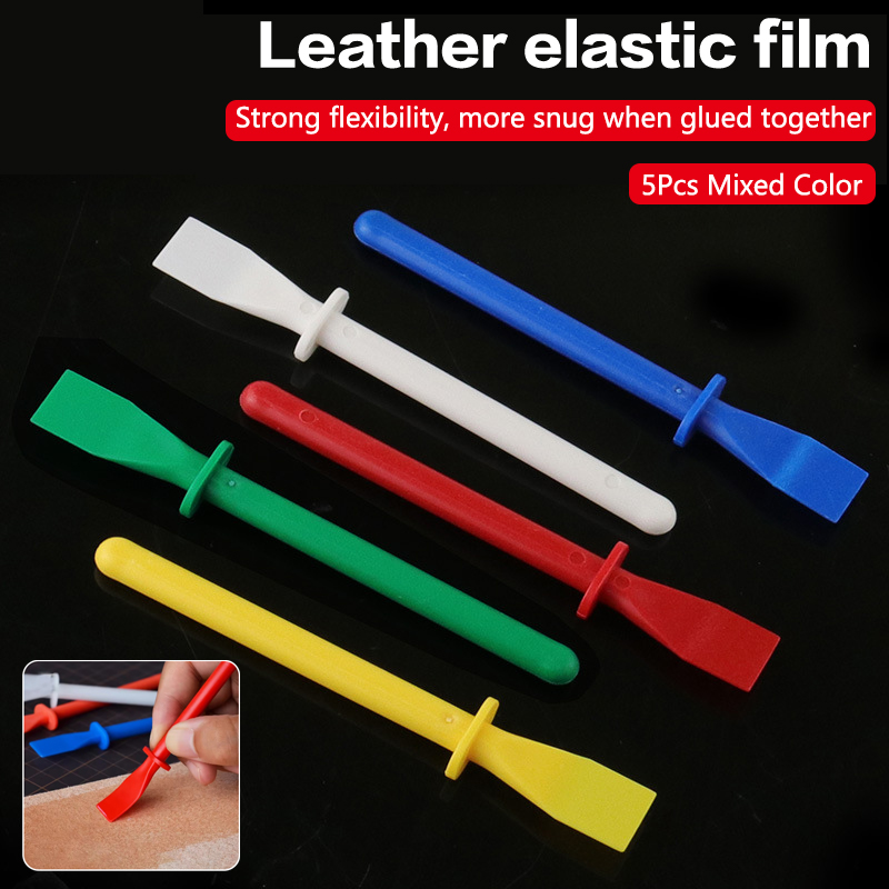 5 Stück Leder Klebe werkzeug DIY Hand gefertigtes Leder Handwerk Kleben Schnitz nähte Werkzeuge Kleber Applikation werkzeuge Klebe schaber Aliex
