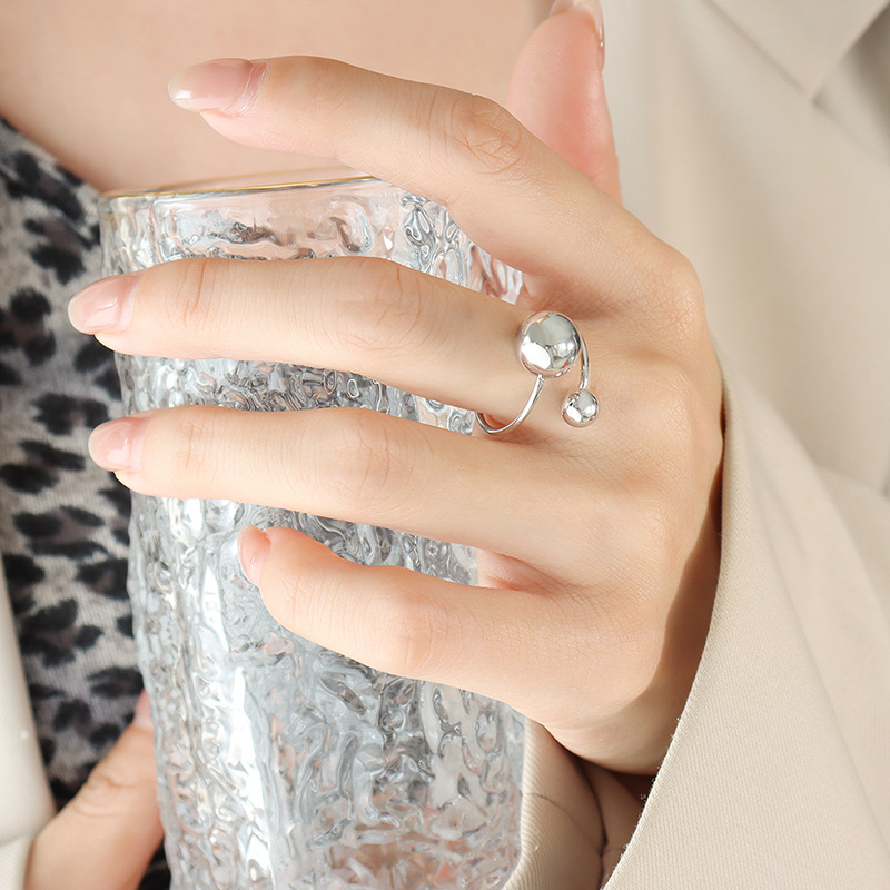 Anillos de acero inoxidable ajustables para – Grandado