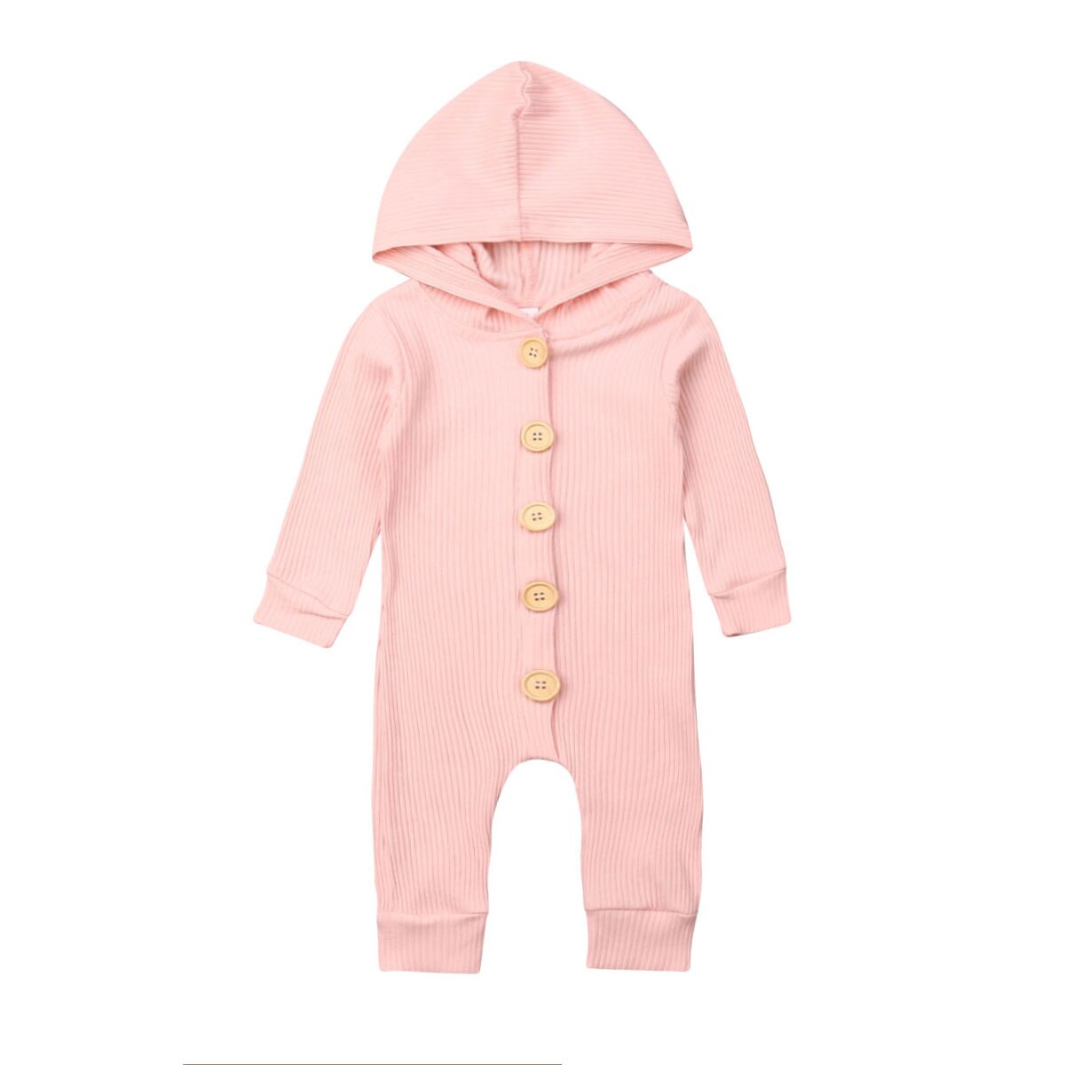 Baby Romper Peuter Baby Meisje Jongen Kids Gebreide Katoen Hooded Lange Mouwen Romper Jumpsuit Kleding Tops