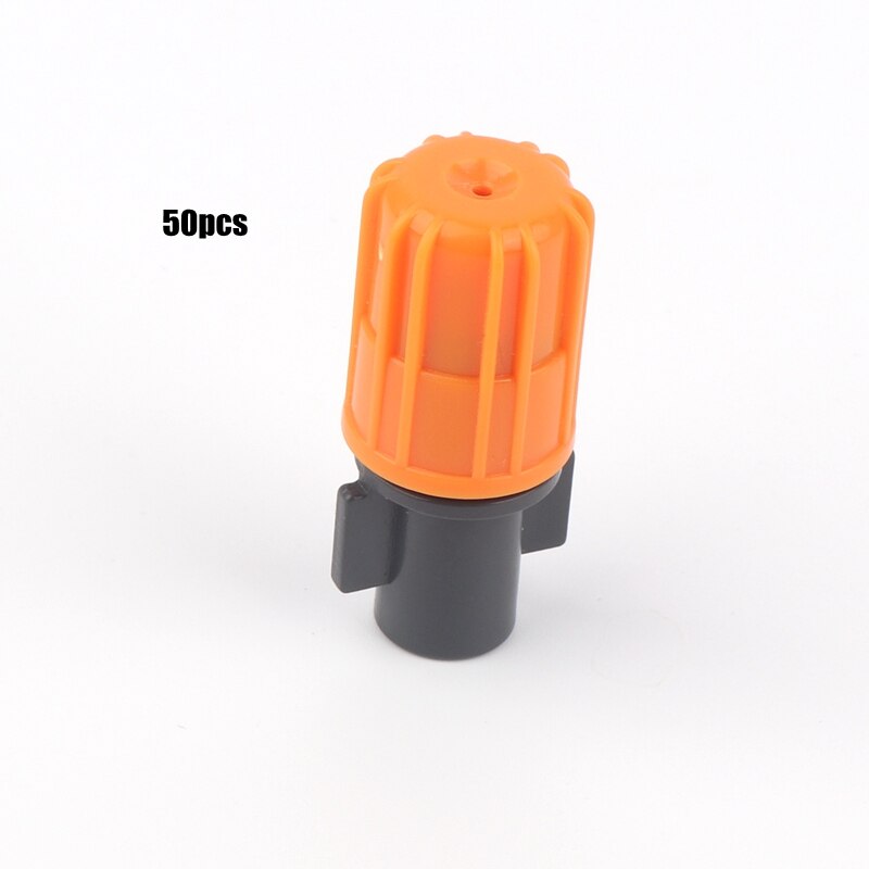 50pcs/lot Adjustable Atomizing Spray Nozzle Family Balcony Agriculture Garden Crop Flower Plant Lawn Irrigation Small Suit: white