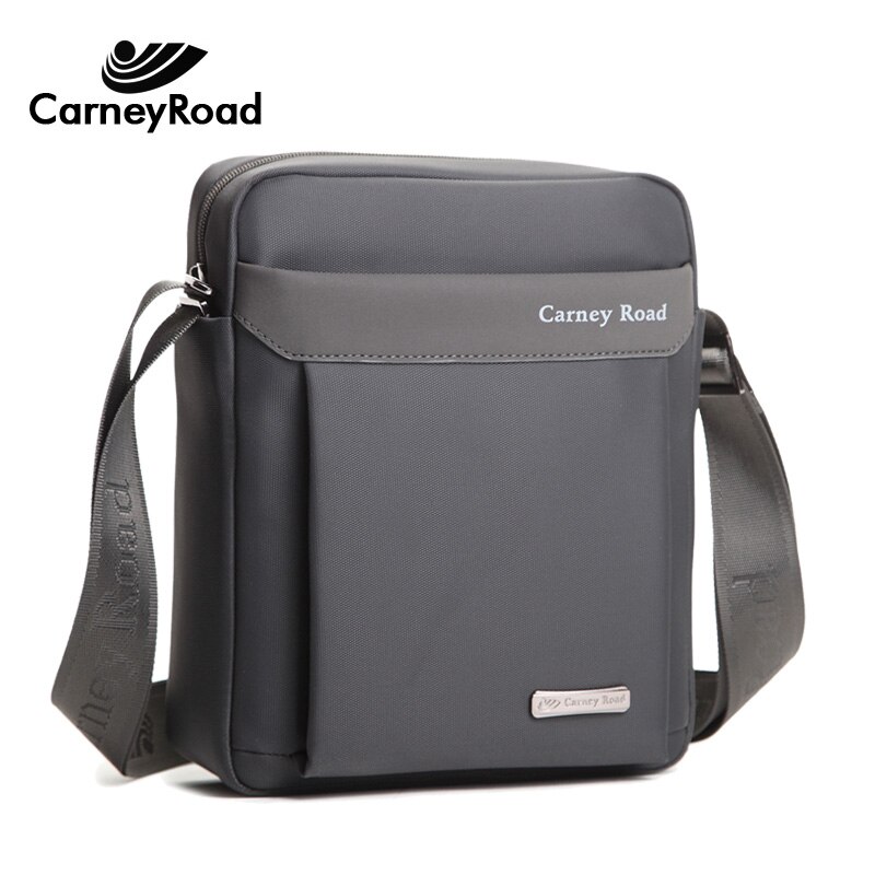 Carneyroad Business Schoudertassen Voor Mannen Waterdichte Oxford Messenger Bags: Gray / M