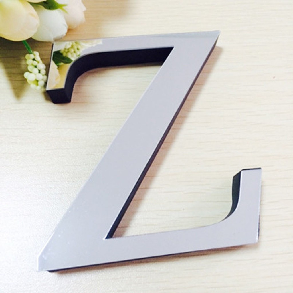 26 Buchstaben Diy 3d Spiegel Acryl Zauberstab Aufkleber Decals Heimat Dekor Zauberstab Kunst Wandbild Für Hause dekorationen 3.0hus
