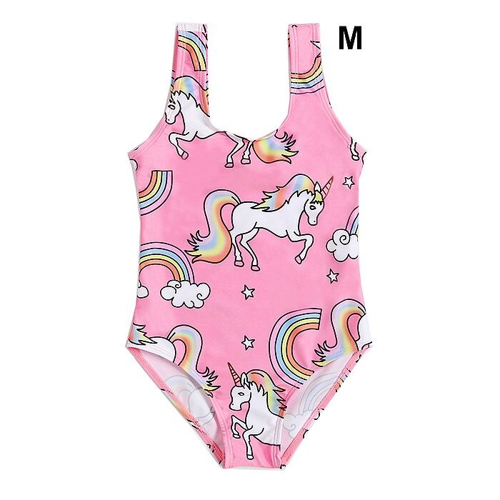 Eenhoorn Badmode Meisjes Badpak Een Stuk Baby Zomer Badmode Peuter Kleding Kids Badpak voor Meisjes Bikini 1- 6 T: M