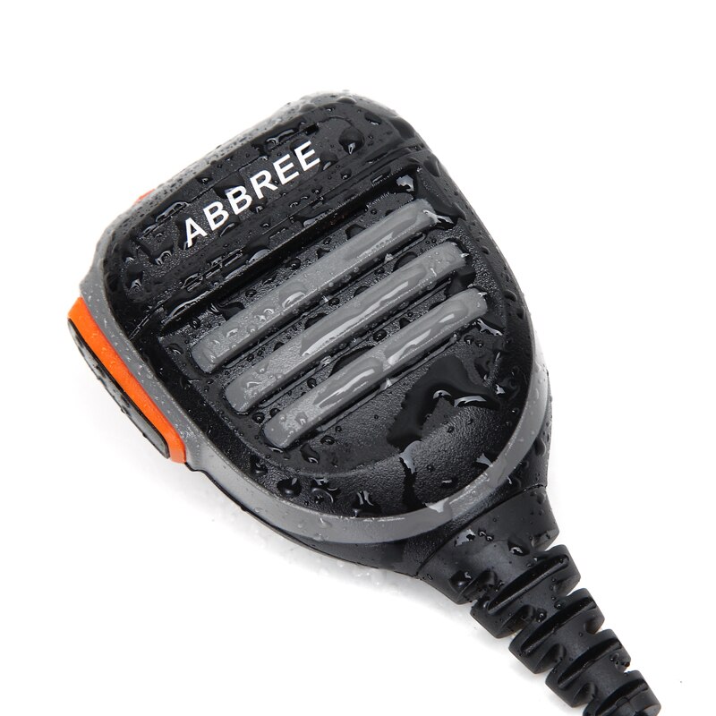 Abbree Imperméable PTT Haut-Parleur D'épaule Micro POUR Baofeng DM-860 DM-1701 DM-X DMR UV-82 UV-5R Talkie-walkie Radio Bidirectionnelle