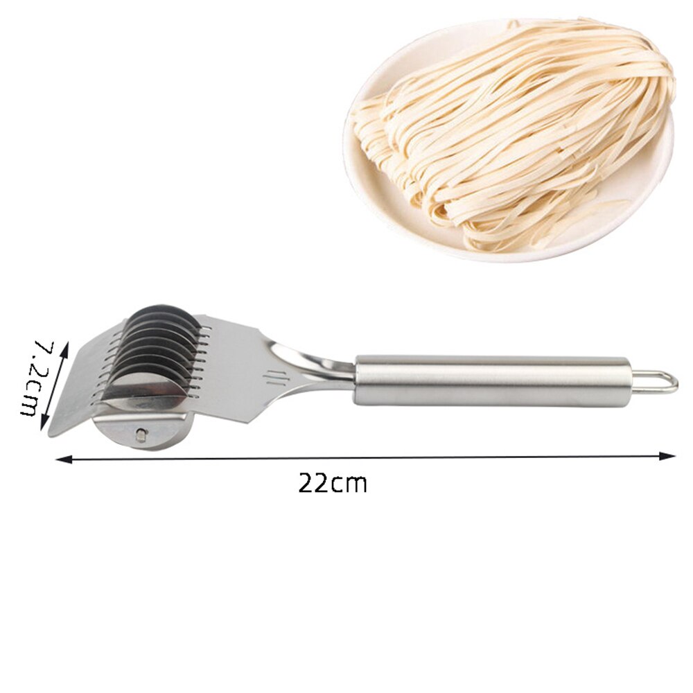 Rustfrit stål spaghett noodle maker gitter roller docker dej cutter værktøj køkken hjælper hjælper skæring noodle skiver cutter