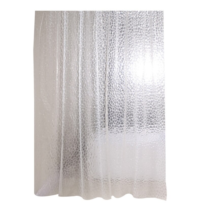 Eva Douchegordijn 3D Clear Douchegordijn Met Haken Voor Badkamer Douches, Kraampjes En Badkuipen Mold Slip: 180x200