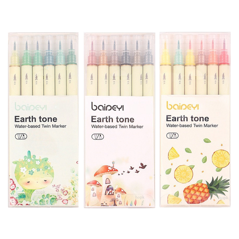 30 Farben Dual Spitze Marker Stifte, Flosse eliner und Aquarell Pinsel Stifte für Kunst skizzieren Kalligraphie oder Zeitschriften Zeichnung Färbung: Schwarz