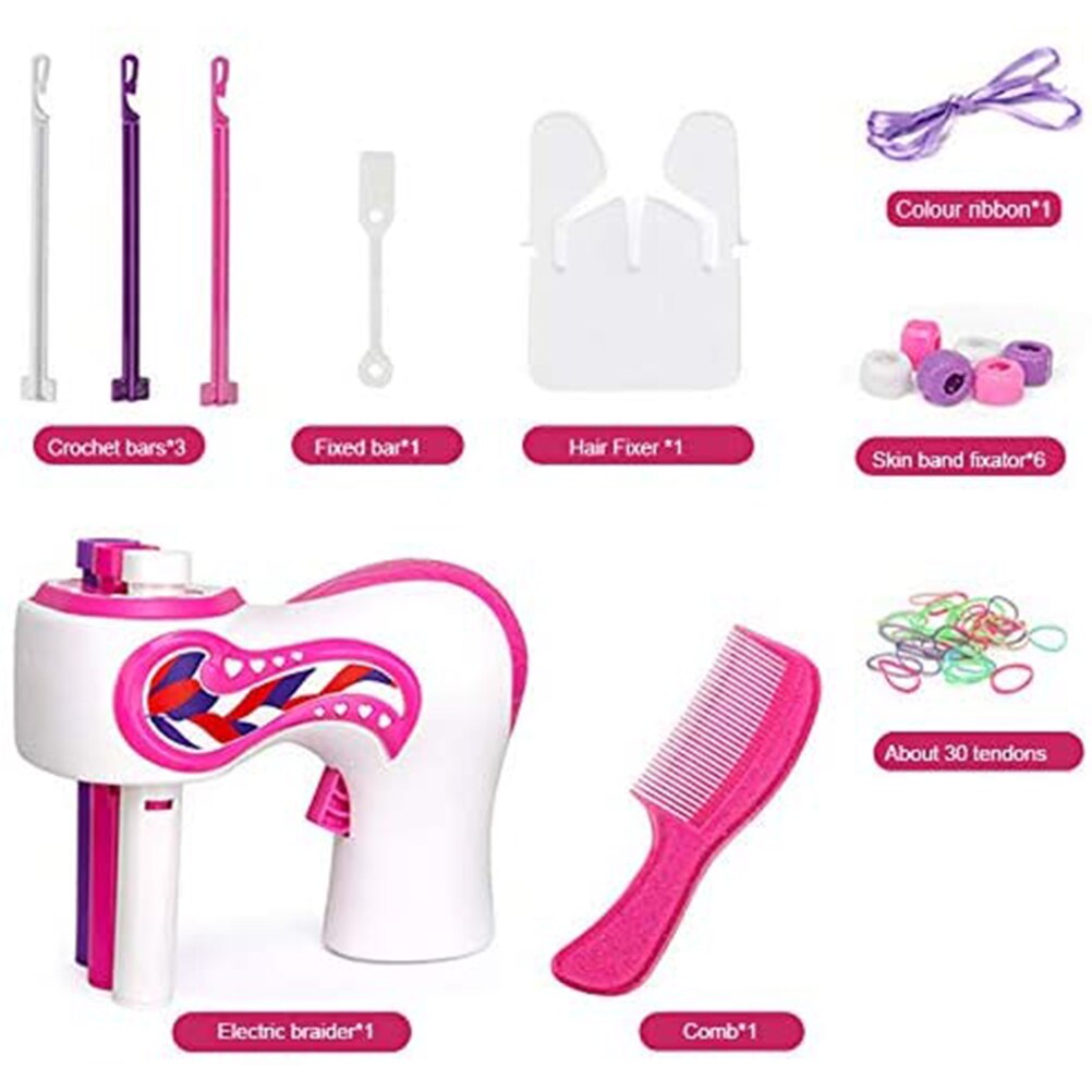 Automatic Hair Braider DIY Hair Knitting Machine Braid Hair Tools Twist Knitting Hair Knitting Roll Twisted Xmas Girl