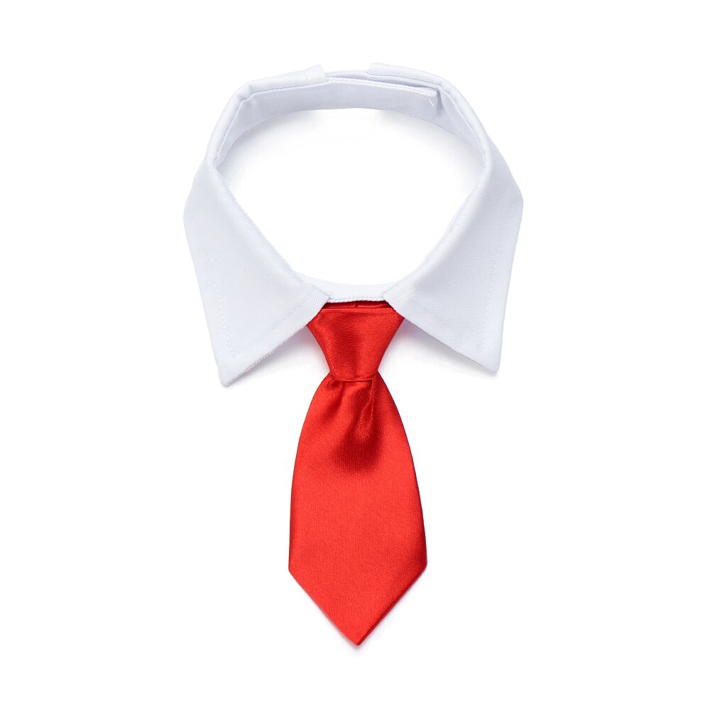 Sort/rød hundehunde kat slips formel slips smoking sløjfe til små mellemstore hunde & katte tilbehør til bryllup: Rød / S