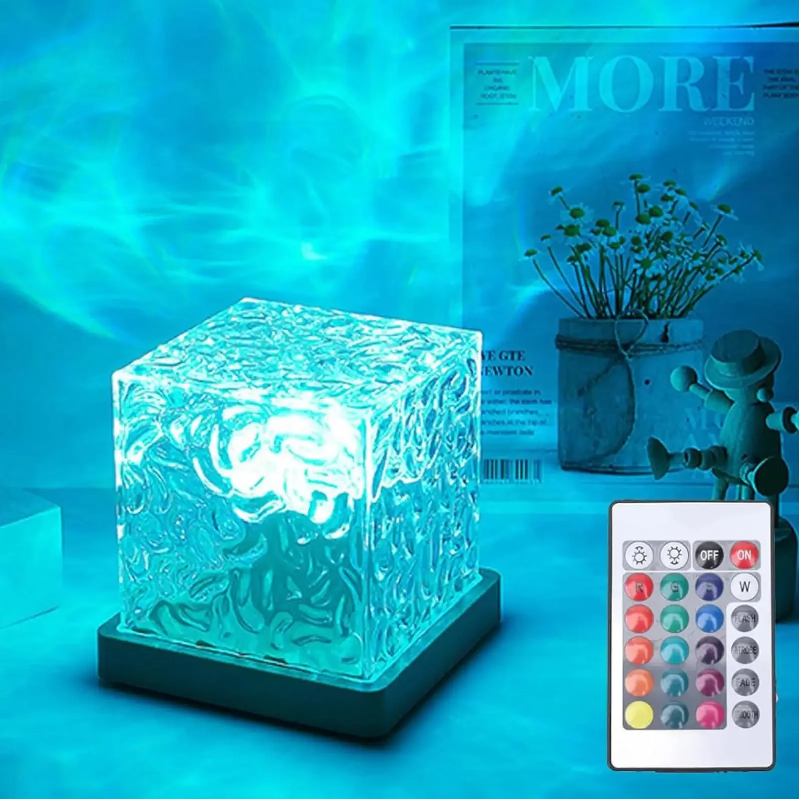 Projecteur de vagues d'océan 16 couleurs minuit Aura Aurora lampe lumineuse maison bureau Bar Restaurant projecteur sous-marin veilleuse