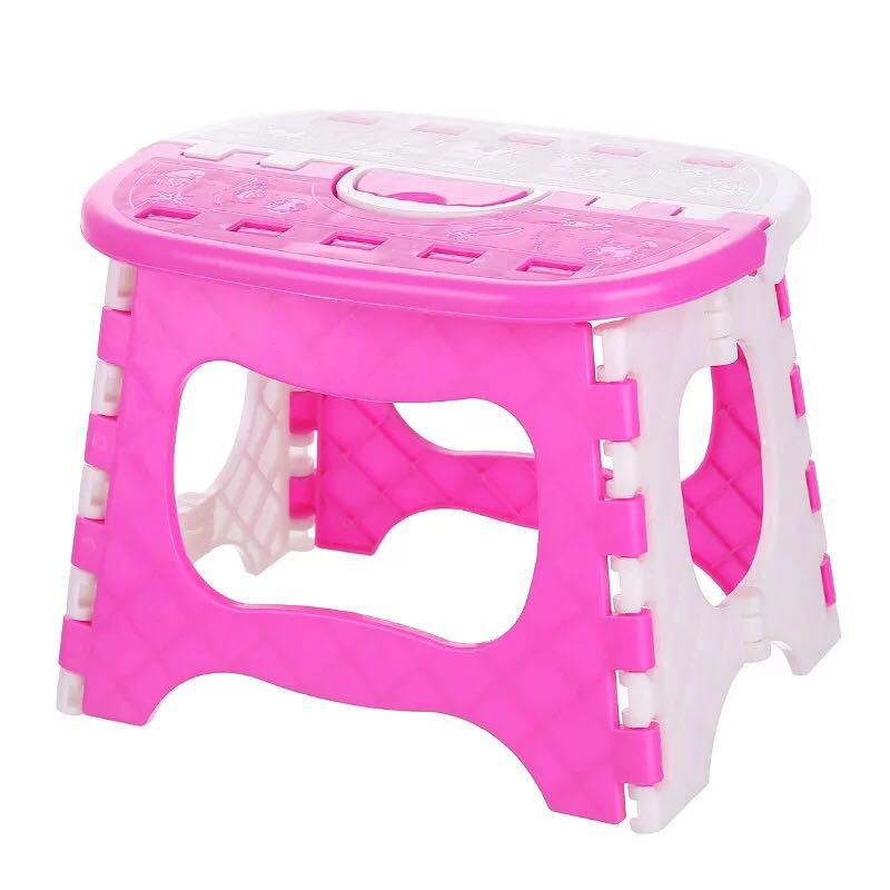 Keuken Accessoires Kleine Vouwen Krukje Multifunctionele Thuis Keuken Opvouwbare Fold Up Stepstool: pink