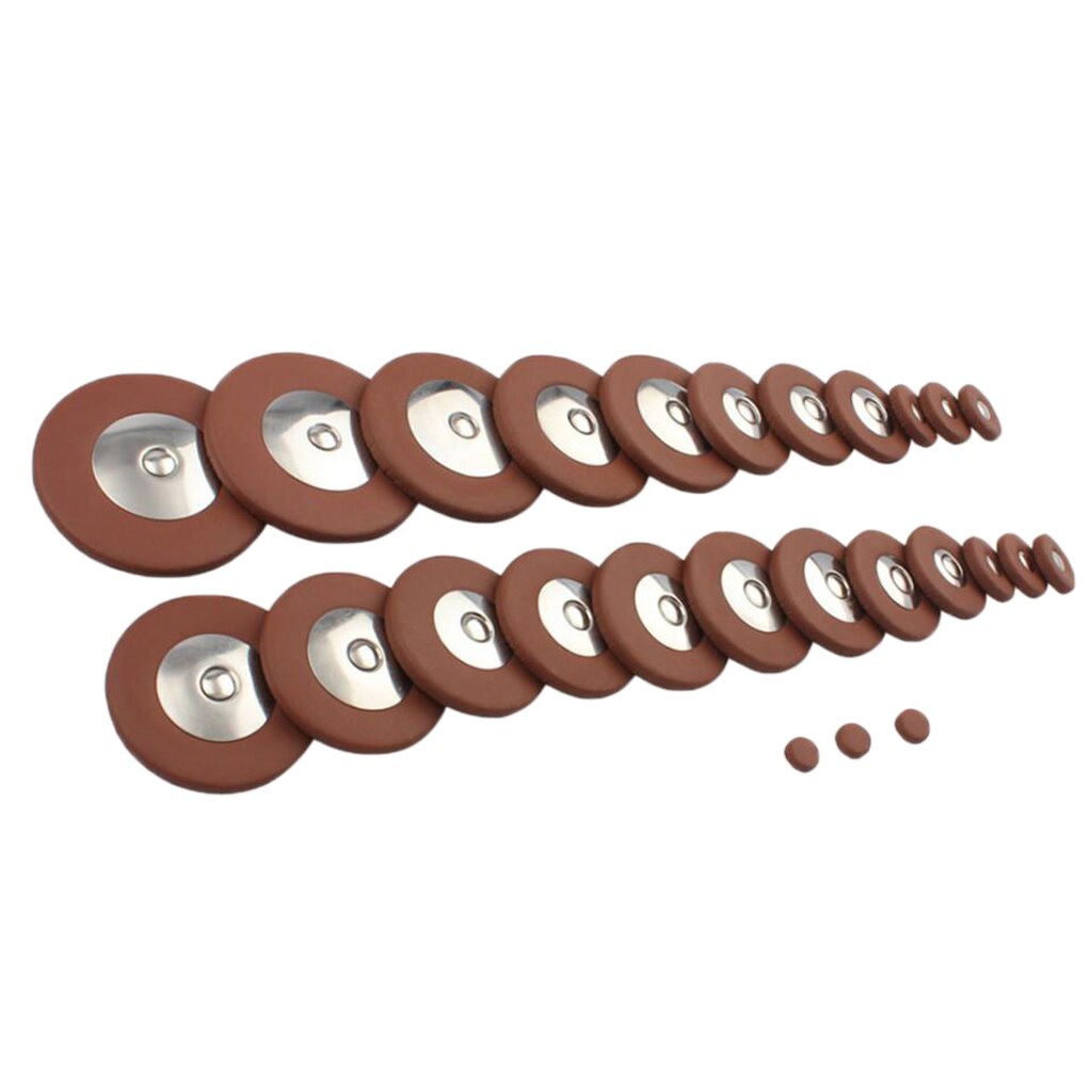 26 Stuks Altsax Pads Sax Leather Pads Vervanging Voor Saxofoon Sax Accessoire
