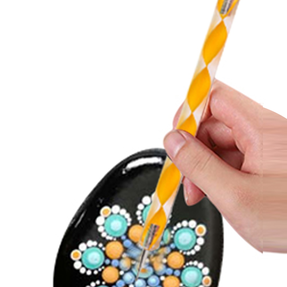 Prickverktyg mandala kit stenmålning stenciler stenprägling startritning stylus pennor prickstavar barn hantverk gör själv väggkonst