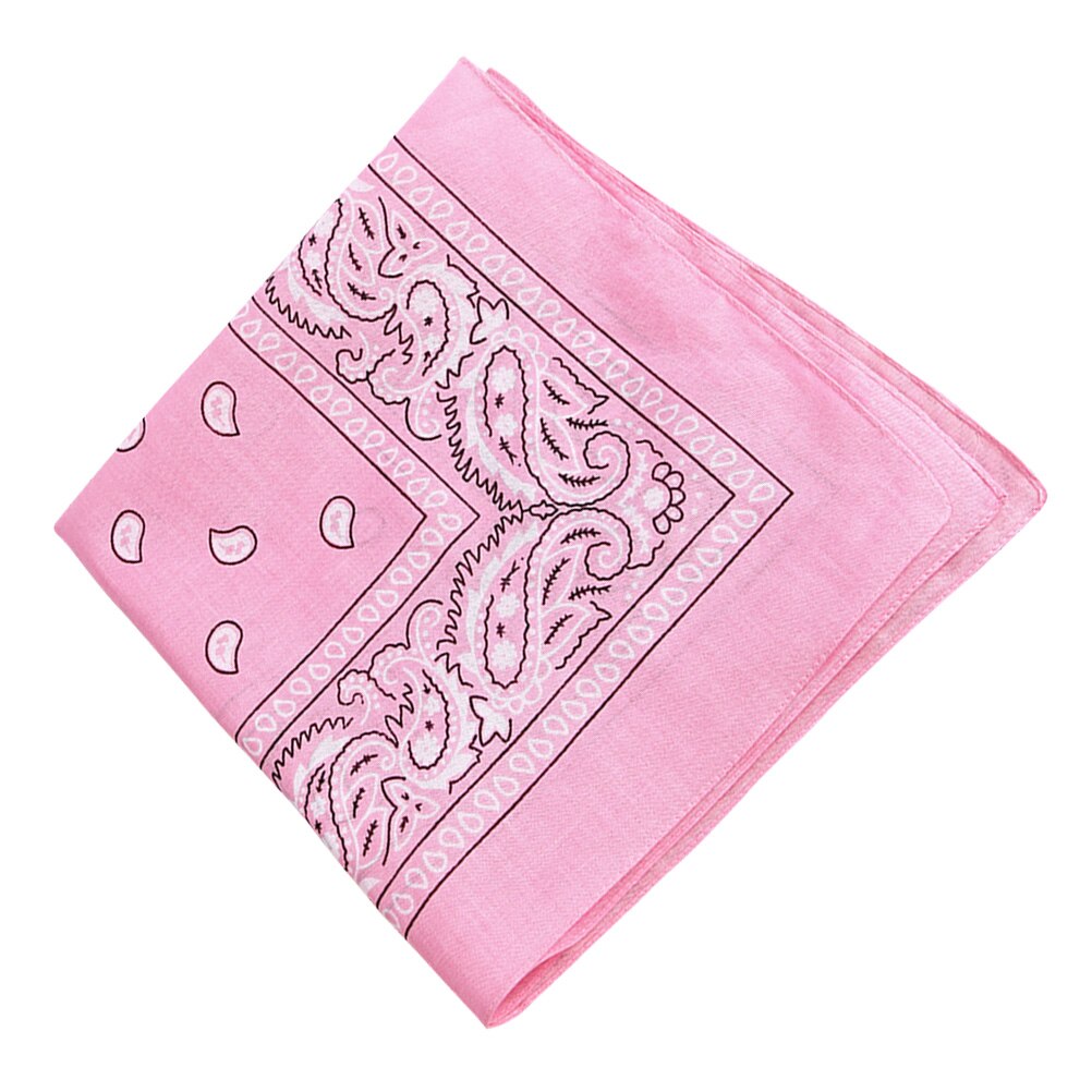 Pañuelos absorbentes para el sudor Bandana estampada de algodón multiusos (verde): Rosa