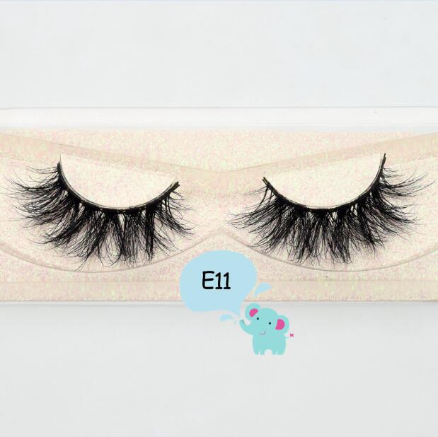 Visofree Mink Eyelashes 3D Mink Lashes Thick HandMade Full Strip Lashes Cruelty Free Korean Mink Lashes Natural False Eyelashes: E11