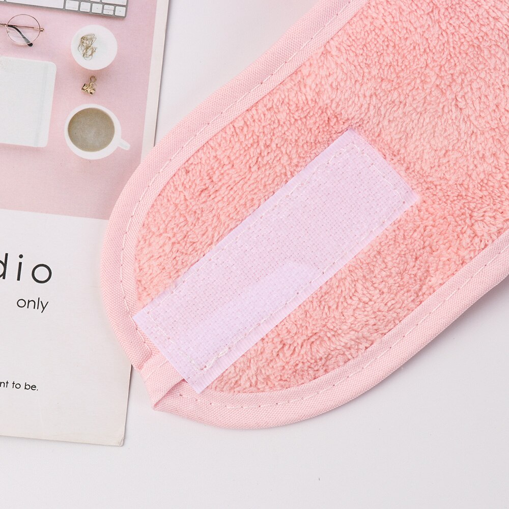 Mjuka kvinnor ansiktshårband sminkhuvud rengöringsduk huvudband sträcka handduk dusch spa kepsar justerbar handduk hår wrap