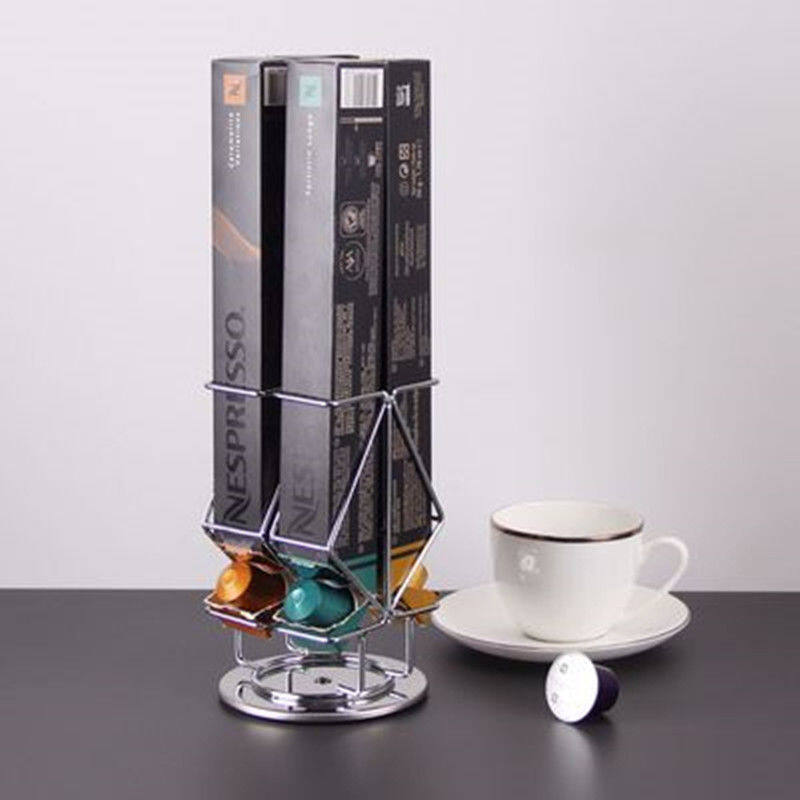 Roterende Nespresso Capsule Doos Houder Metalen Koffie Pods Opbergrek Koffie Pod Stand Rack Nespresso Pod Doos Houder
