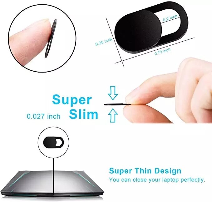 24/9PCS Mobile Phone Privacy Sticker WebCam Cover Shutter Magnet Slider Plastic for IPhone 12 Web Laptop Tablet Camera Cover