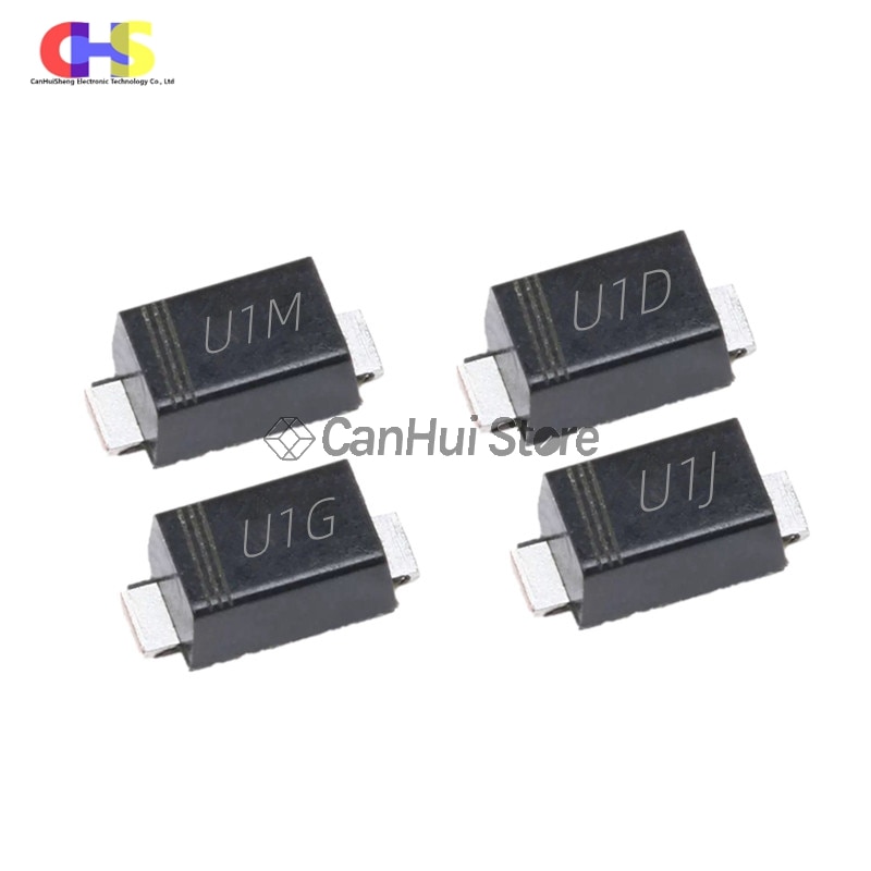 100PCS Ultrafast Recovery Diode SMD 1206 US1MW US1DW US1JW US1GW U1M U1D U1J U1G SOD-123FL