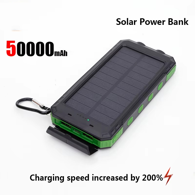 Xiaomi 200000 Caricatore portatile di grande capacità per banca di energia solare mAh compatibile con IOS Android USB-A e USB-C a ricarica rapida: grigio
