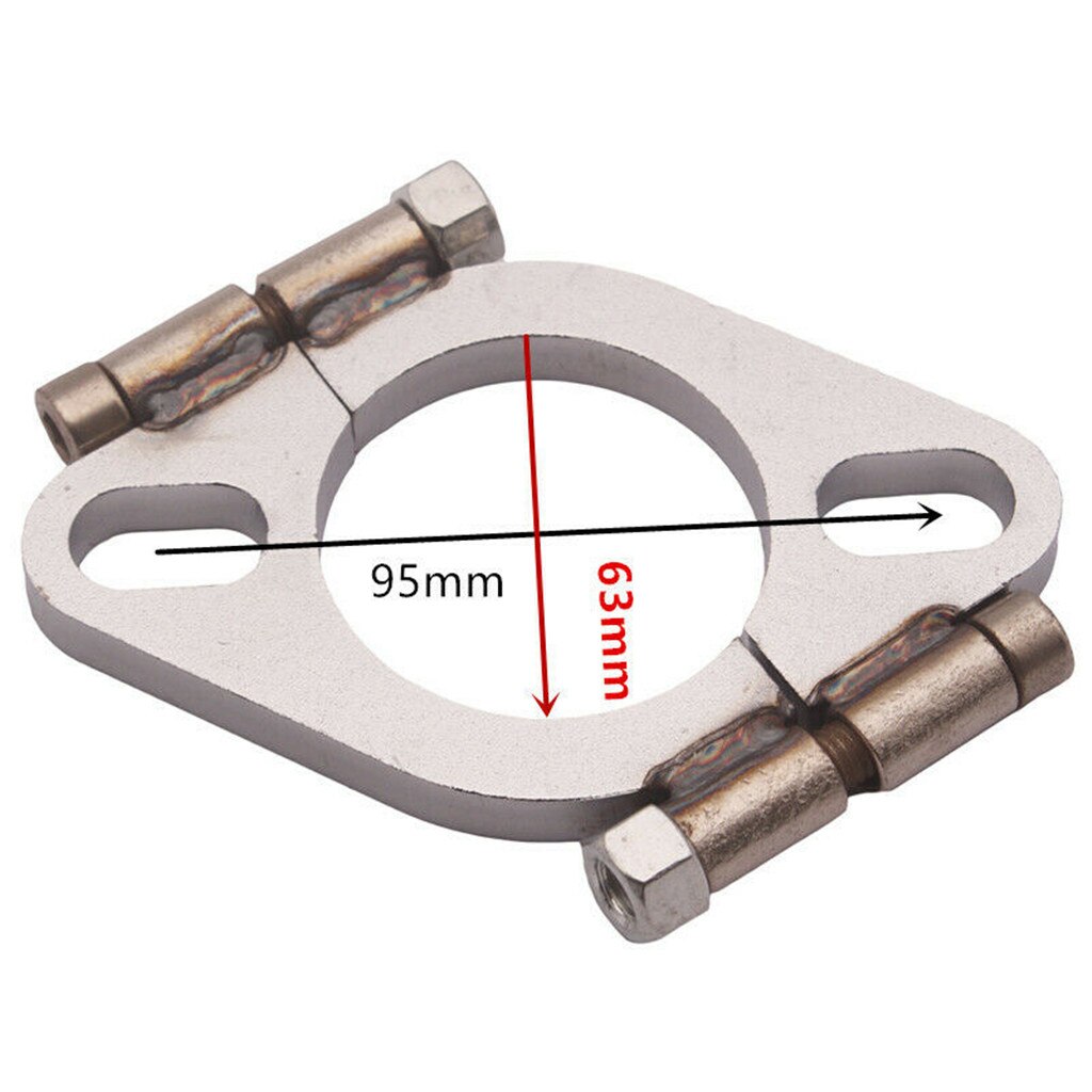 Reemplazo de reparación de brida dividida ovalada plana de plata duradera, 2x2,5 pulgadas, para automóviles