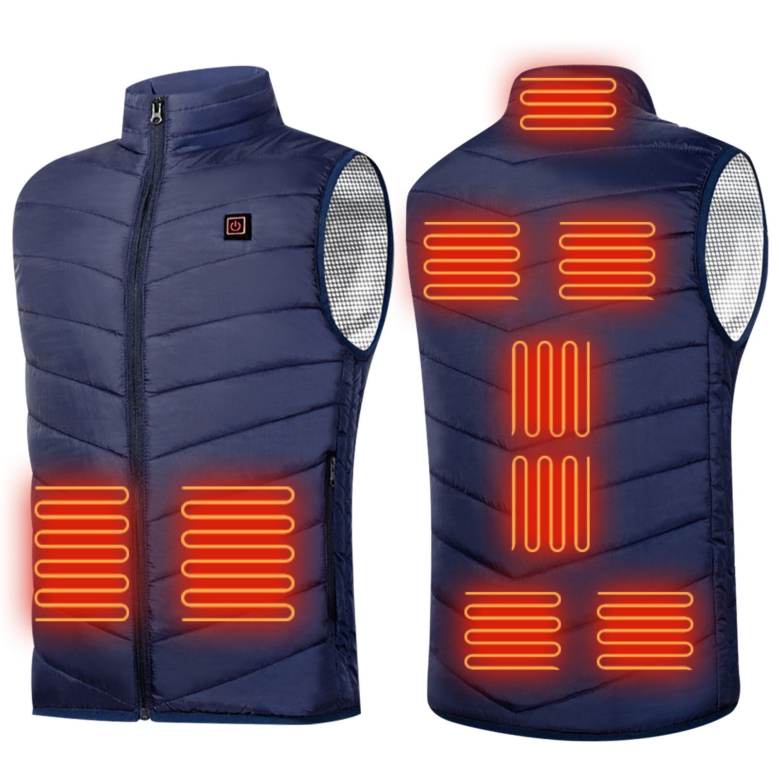 Fietsen Verwarmde Jassen Outdoor Warme Kleding Voor Paardrijden Skiën Vissen Opladen Via Verwarmde Jas # T2g