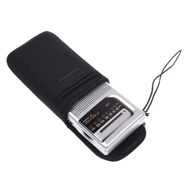 Radio Opbergtas Beschermhoes Soft Neopreen Case Portable Voor Sony ICF-S10MK2 Pocket Am/Fm Radio Xxuc