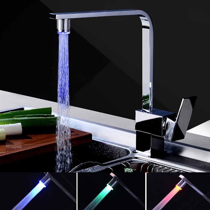 Capteur de température d'eau à 3 couleurs changeantes, robinet d'eau lumineux, douche lumineuse avec adaptateur